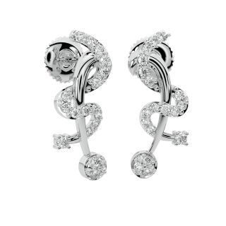 Ivy Round Diamond Stud Earrings